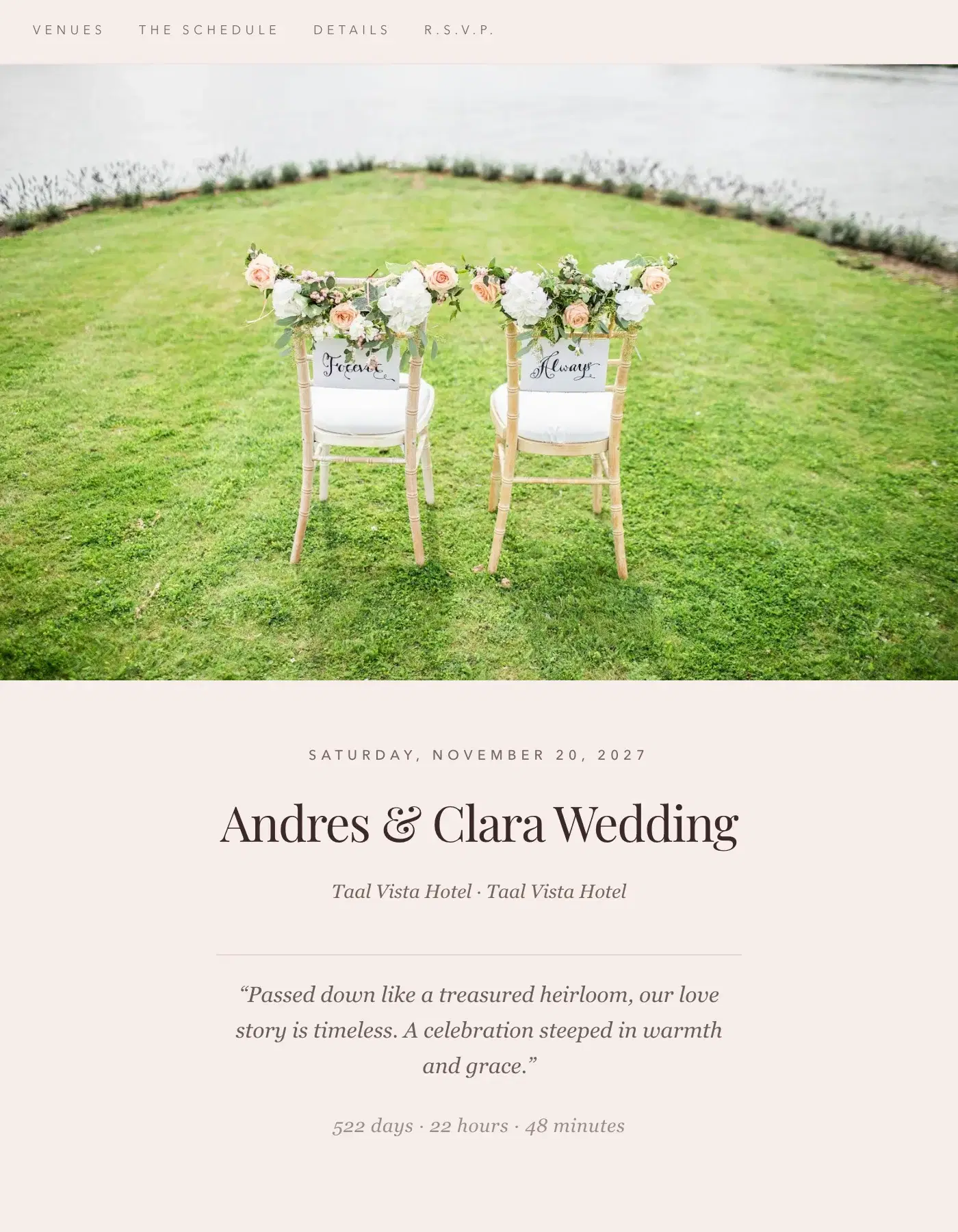 Heirloom wedding invitation template
